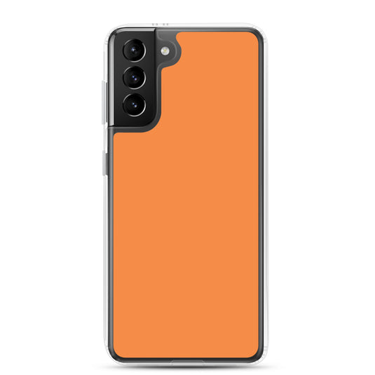 Flamenco Orange Samsung Clear Thin Case Plain Color CREATIVETECH