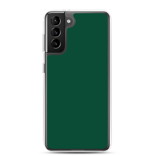 British Racing Green Samsung Clear Thin Case Plain Color CREATIVETECH