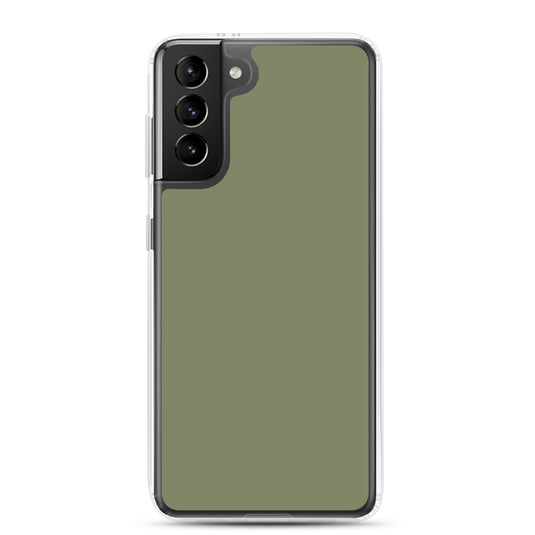 Finch Green Samsung Clear Thin Case Plain Color CREATIVETECH