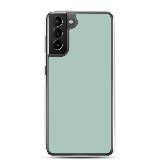Opal Green Blue Samsung Clear Thin Case Plain Color CREATIVETECH
