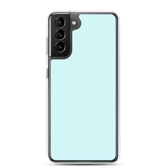 Light Cyan Blue Samsung Clear Thin Case Plain Color CREATIVETECH