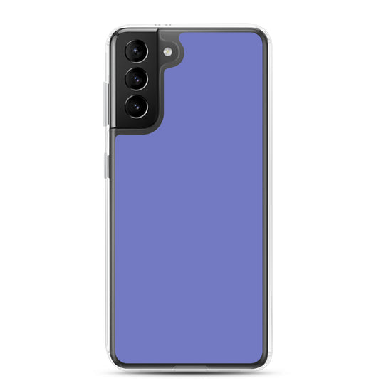 Medium Slate Blue Samsung Clear Thin Case Plain Color CREATIVETECH