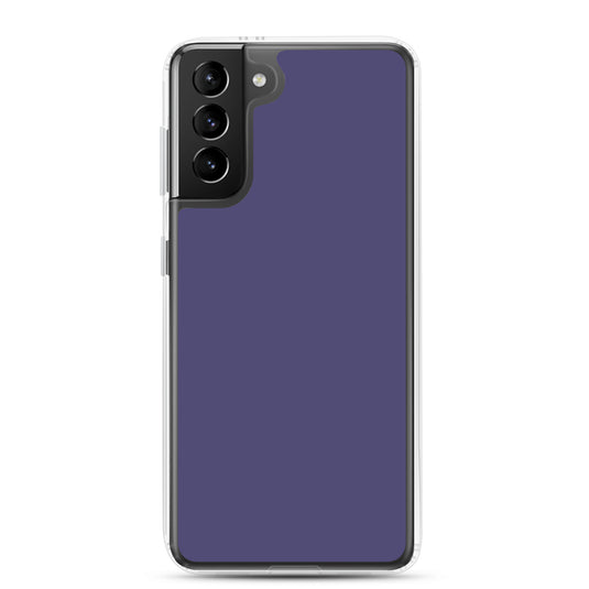 Corn Flower Blue Samsung Clear Thin Case Plain Color CREATIVETECH