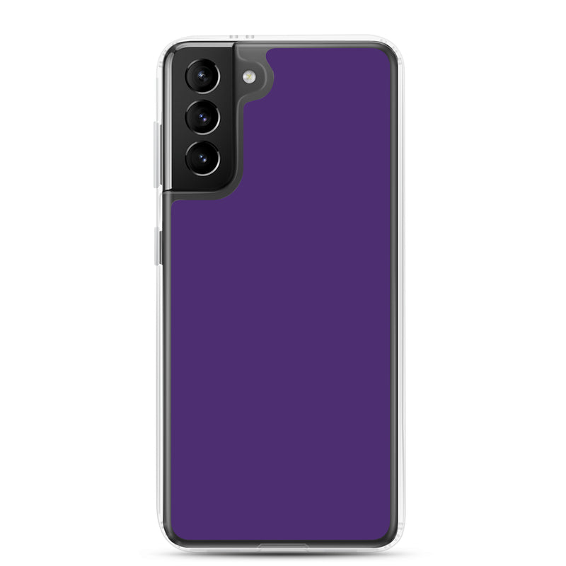 Load image into Gallery viewer, Purple Samsung Clear Thin Case Plain Color CREATIVETECH