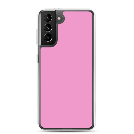 Lavender Rose Pink Samsung Clear Thin Case Plain Color CREATIVETECH