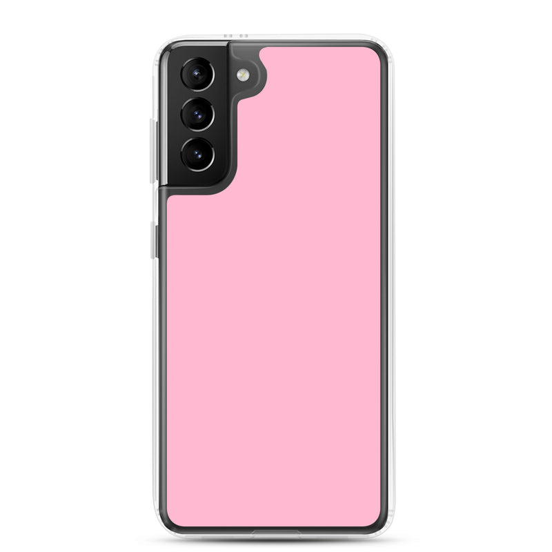 Load image into Gallery viewer, Cotton Candy Pink Samsung Clear Thin Case Plain Color CREATIVETECH