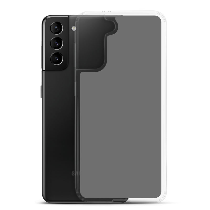 Load image into Gallery viewer, Grey Samsung Clear Thin Case Plain Color CREATIVETECH