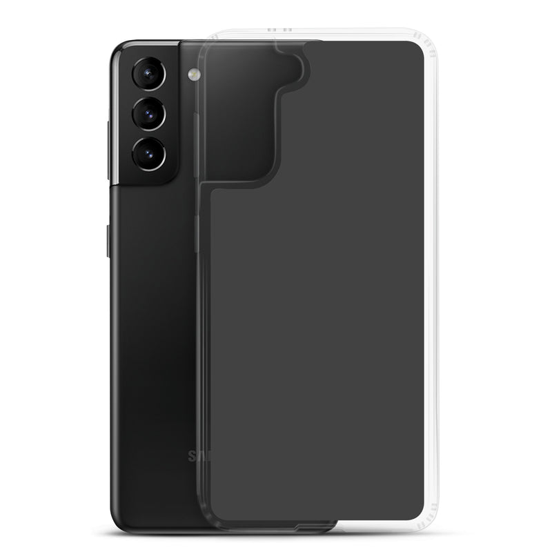 Load image into Gallery viewer, Eclipse Dark Grey Samsung Clear Thin Case Plain Color CREATIVETECH
