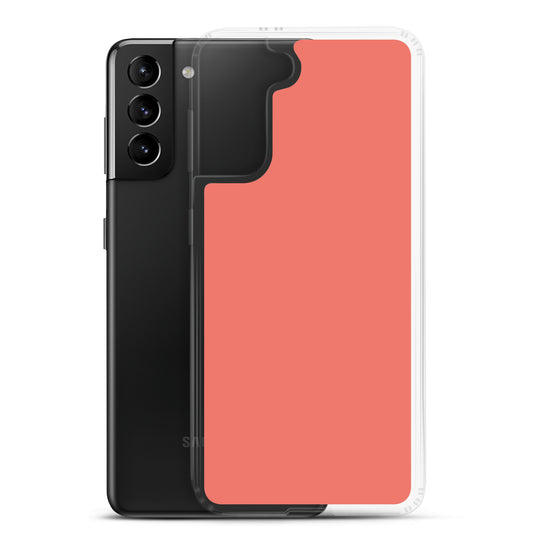 Geraldine Red Samsung Clear Thin Case Plain Color CREATIVETECH