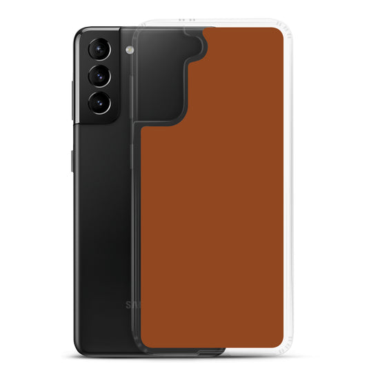 Saddle Brown Samsung Clear Thin Case Plain Color CREATIVETECH