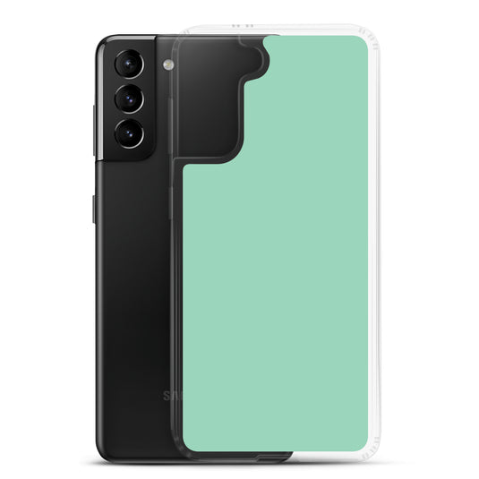 Vista Blue Green Samsung Clear Thin Case Plain Color CREATIVETECH