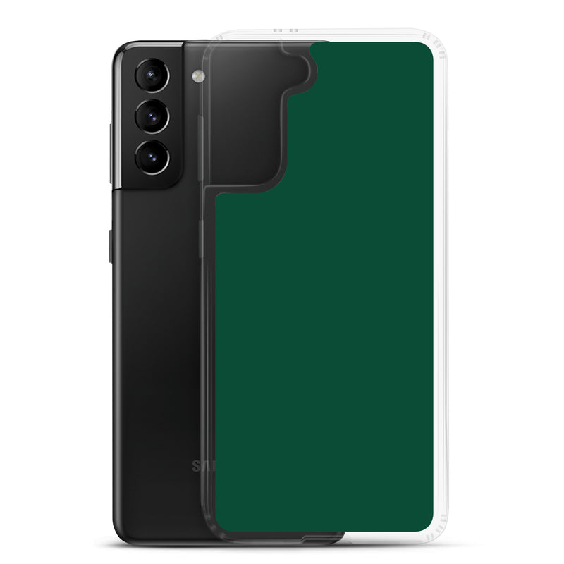 Load image into Gallery viewer, British Racing Green Samsung Clear Thin Case Plain Color CREATIVETECH