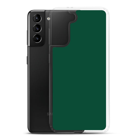 British Racing Green Samsung Clear Thin Case Plain Color CREATIVETECH