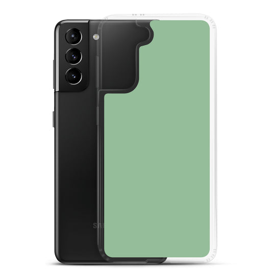Sea Green Samsung Clear Thin Case Plain Color CREATIVETECH