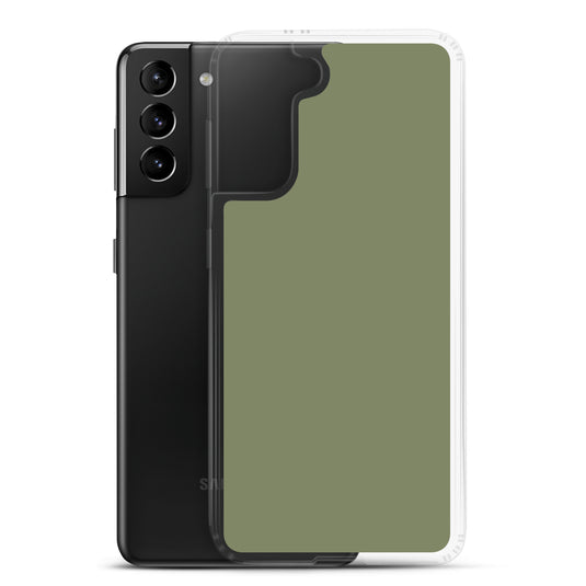 Finch Green Samsung Clear Thin Case Plain Color CREATIVETECH