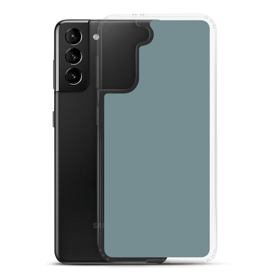 Gothic Blue Samsung Clear Thin Case Plain Color CREATIVETECH