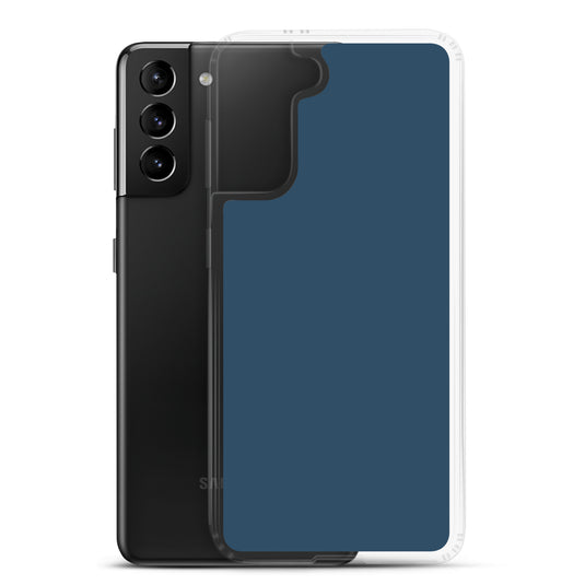 Arapawa Blue Samsung Clear Thin Case Plain Color CREATIVETECH