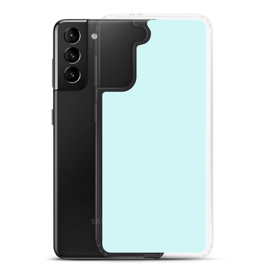 Light Cyan Blue Samsung Clear Thin Case Plain Color CREATIVETECH