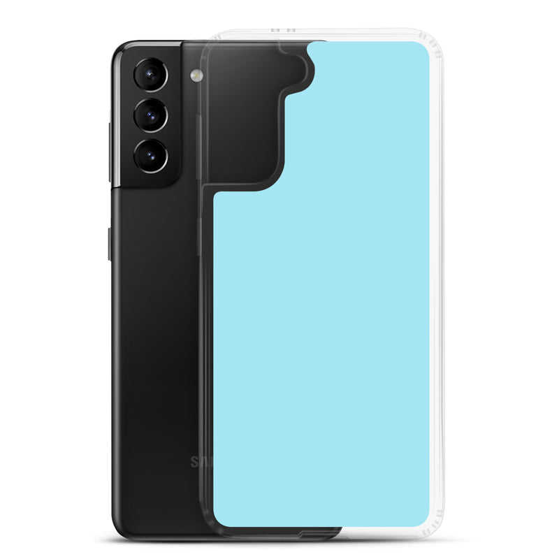Load image into Gallery viewer, Blizzard Blue Samsung Clear Thin Case Plain Color CREATIVETECH