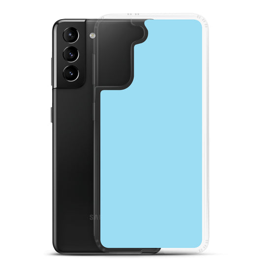 Columbia Blue Samsung Clear Thin Case Plain Color CREATIVETECH