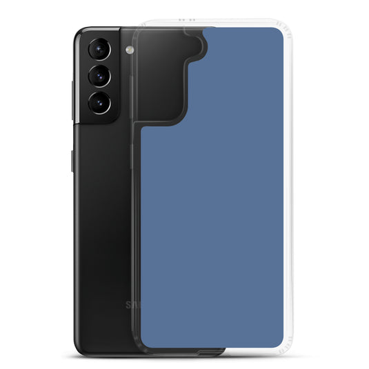 Kashmir Blue Samsung Clear Thin Case Plain Color CREATIVETECH