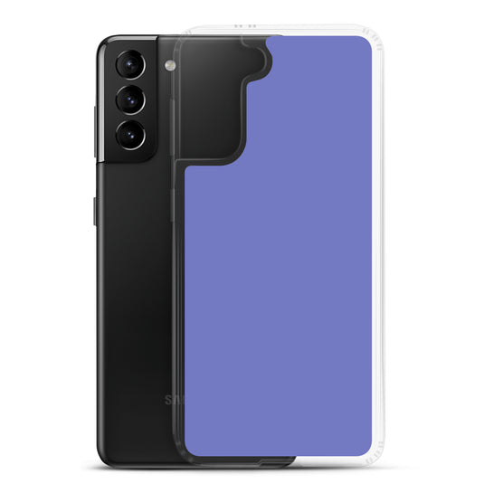 Medium Slate Blue Samsung Clear Thin Case Plain Color CREATIVETECH
