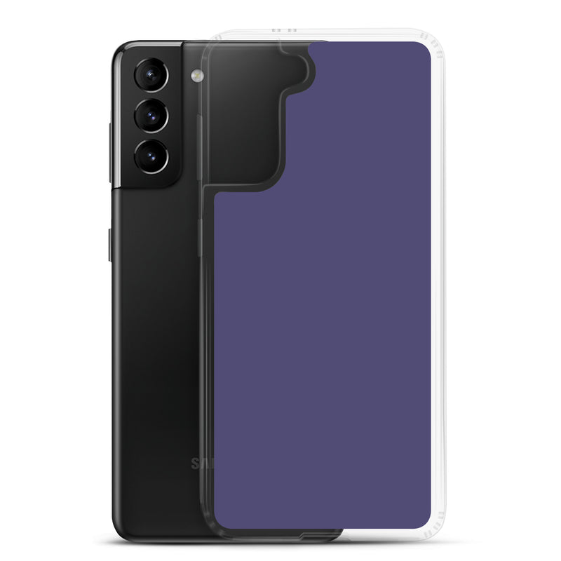 Load image into Gallery viewer, Corn Flower Blue Samsung Clear Thin Case Plain Color CREATIVETECH