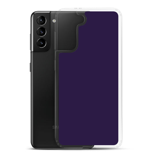 Tolopea Dark Purple Samsung Clear Thin Case Plain Color CREATIVETECH