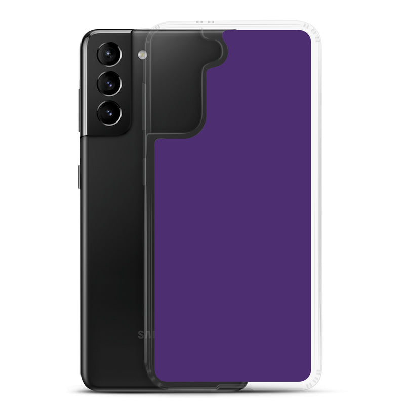 Load image into Gallery viewer, Purple Samsung Clear Thin Case Plain Color CREATIVETECH