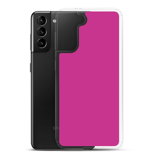Medium Red Violet Samsung Clear Thin Case Plain Color CREATIVETECH