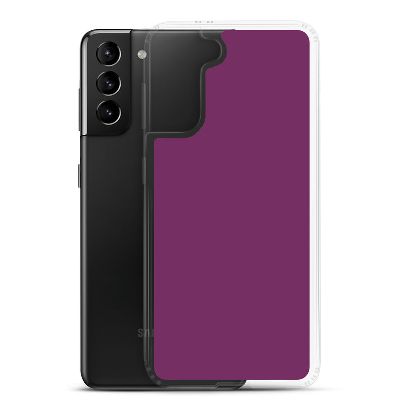 Load image into Gallery viewer, Palatinate Purple Samsung Clear Thin Case Plain Color CREATIVETECH