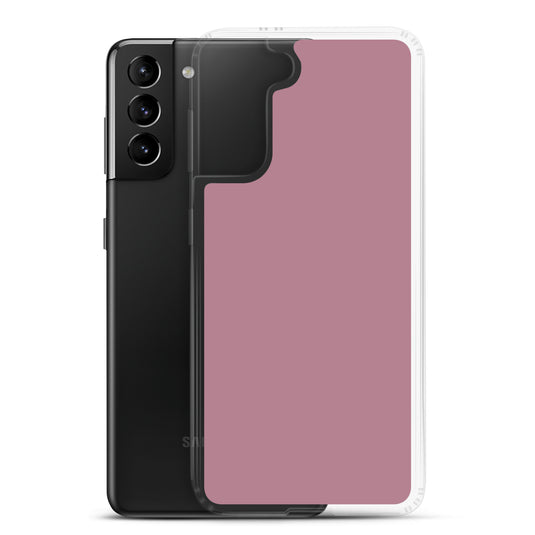 Tapestry Deep Ash Pink Samsung Clear Thin Case Plain Color CREATIVETECH