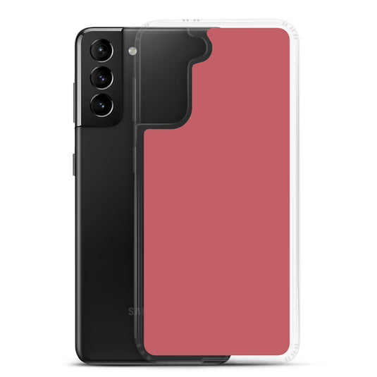 Mandy Red Samsung Clear Thin Case Plain Color CREATIVETECH