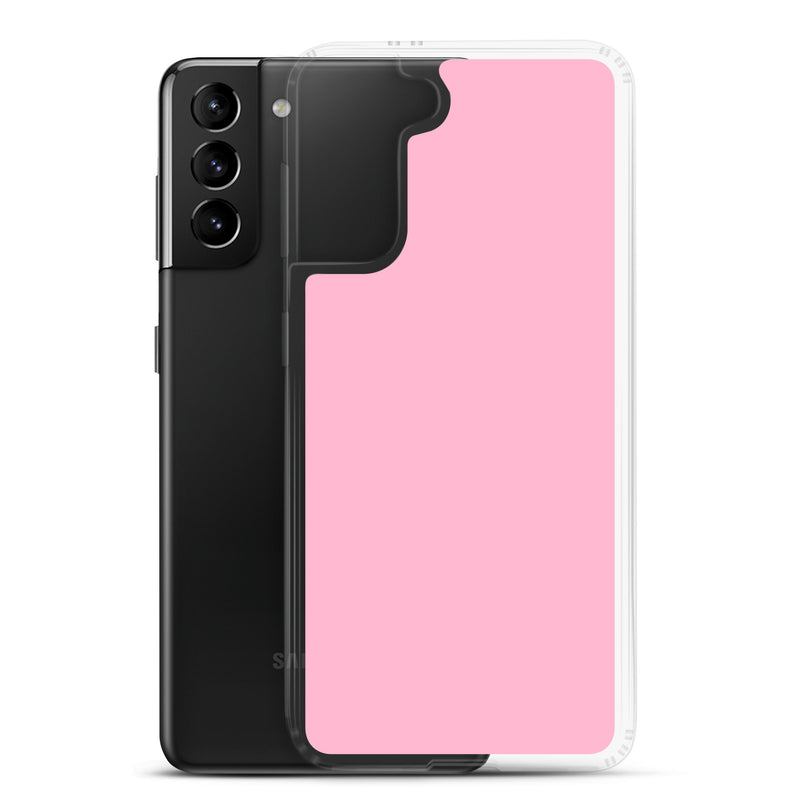 Load image into Gallery viewer, Cotton Candy Pink Samsung Clear Thin Case Plain Color CREATIVETECH