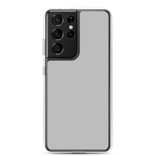Silver Grey Samsung Clear Thin Case Plain Color CREATIVETECH