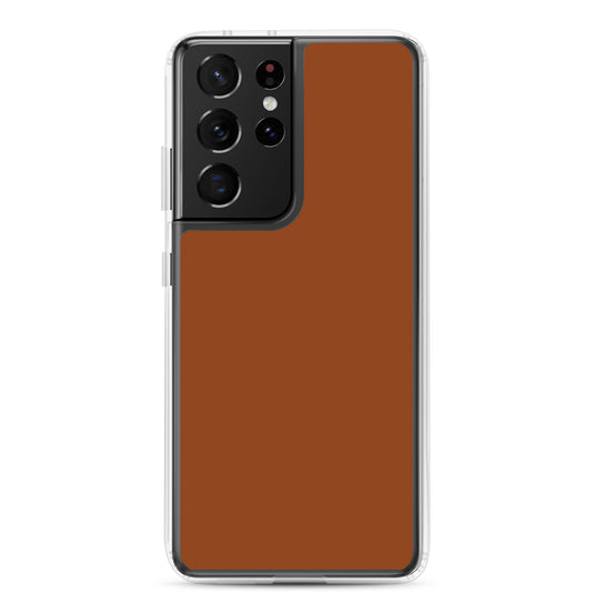 Saddle Brown Samsung Clear Thin Case Plain Color CREATIVETECH