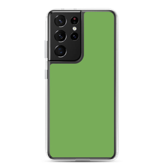 Green Samsung Clear Thin Case Plain Color CREATIVETECH