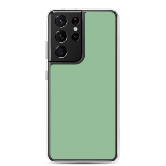 Sea Green Samsung Clear Thin Case Plain Color CREATIVETECH