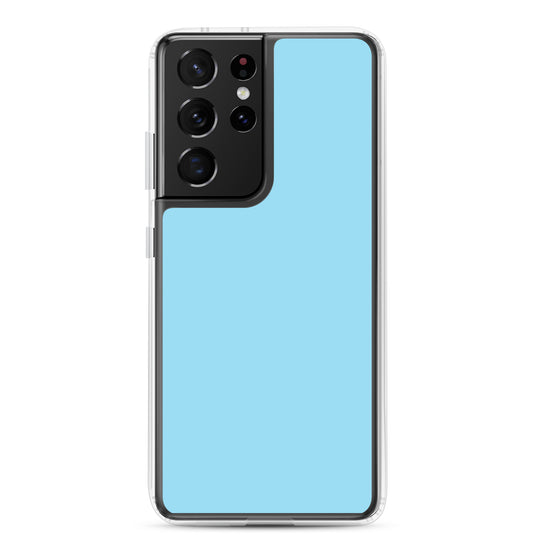 Columbia Blue Samsung Clear Thin Case Plain Color CREATIVETECH