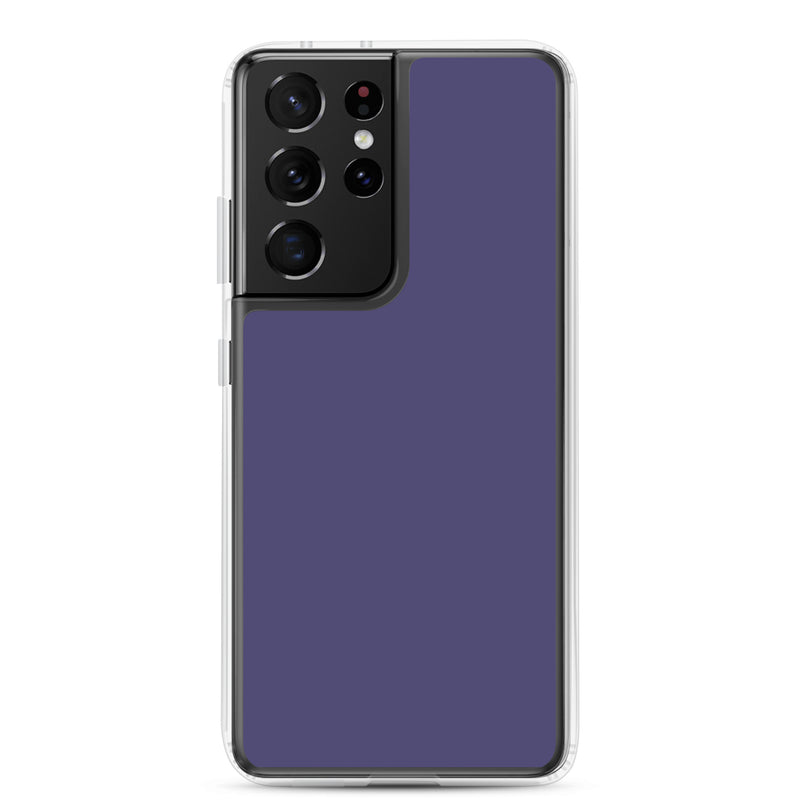 Load image into Gallery viewer, Corn Flower Blue Samsung Clear Thin Case Plain Color CREATIVETECH