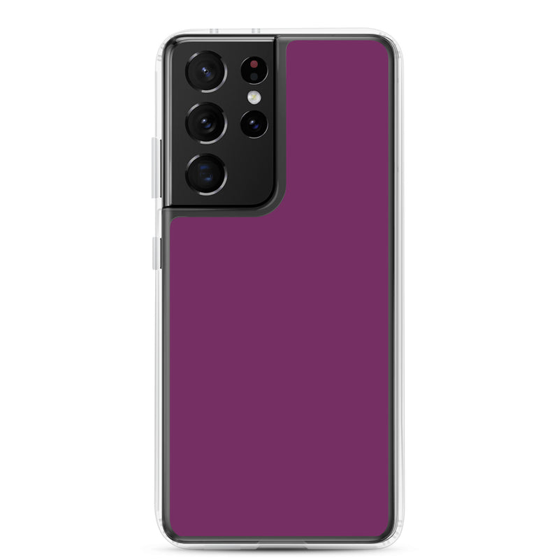 Load image into Gallery viewer, Palatinate Purple Samsung Clear Thin Case Plain Color CREATIVETECH