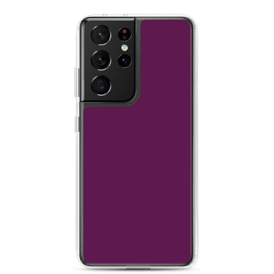 Tyrian Purple Samsung Clear Thin Case Plain Color CREATIVETECH