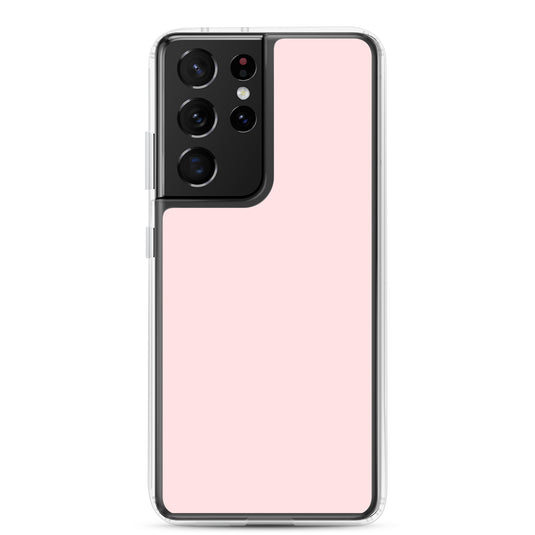 Pale Pink Samsung Clear Thin Case Plain Color CREATIVETECH