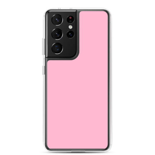 Cotton Candy Pink Samsung Clear Thin Case Plain Color CREATIVETECH