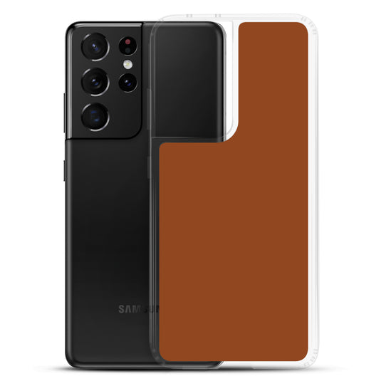 Saddle Brown Samsung Clear Thin Case Plain Color CREATIVETECH