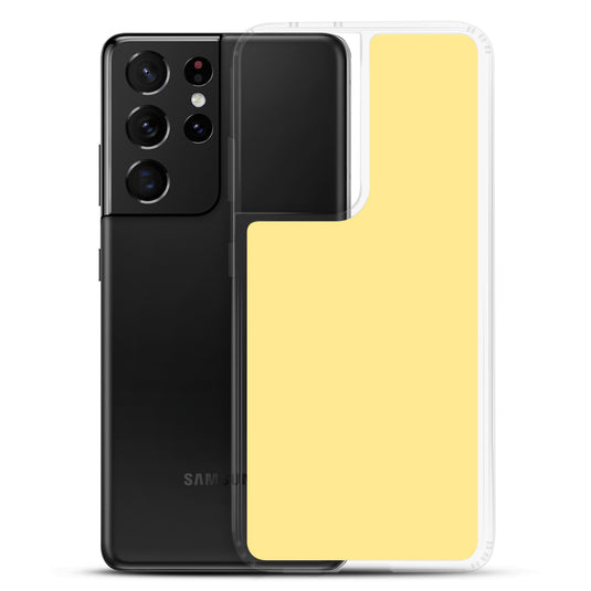 Vis Vis Yellow Samsung Clear Thin Case Plain Color CREATIVETECH