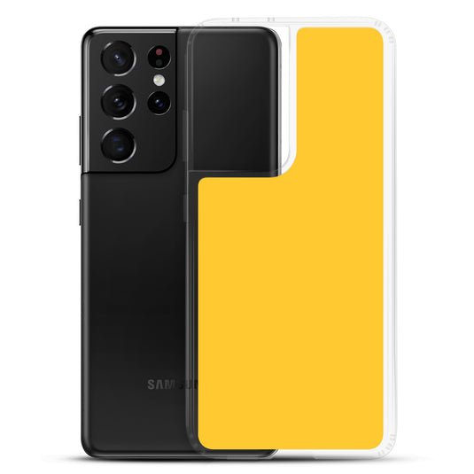 Yellow Samsung Clear Thin Case Plain Color CREATIVETECH