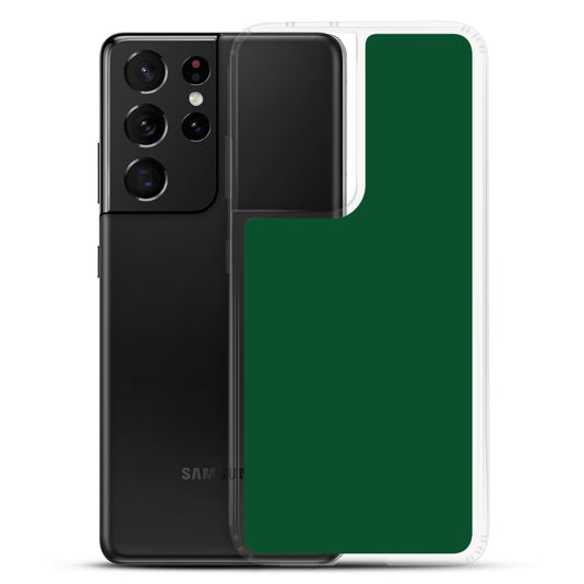 Forest Green Samsung Clear Thin Case Plain Color CREATIVETECH