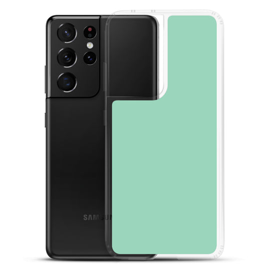 Vista Blue Green Samsung Clear Thin Case Plain Color CREATIVETECH