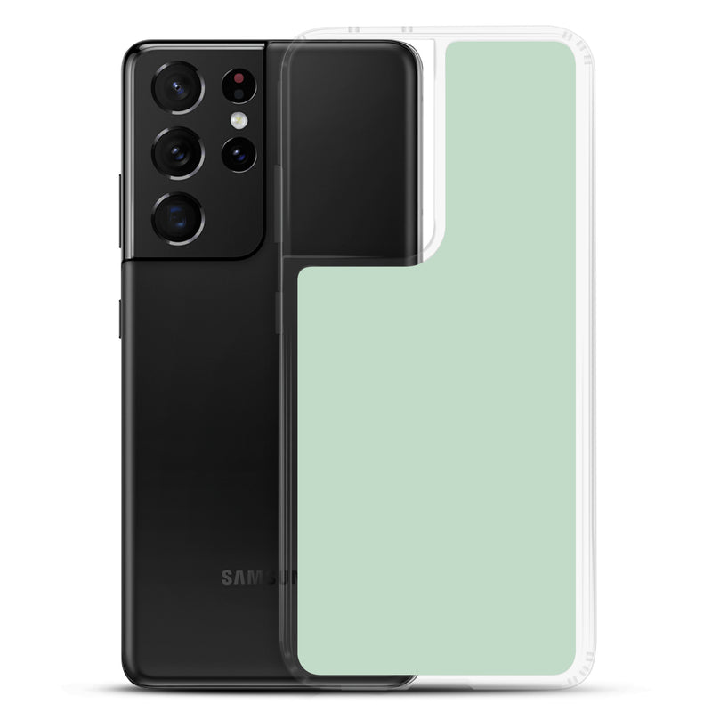 Load image into Gallery viewer, Shallow Edgewater Blue Samsung Clear Thin Case Plain Color CREATIVETECH